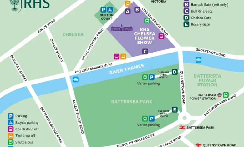 chelsea in bloom map